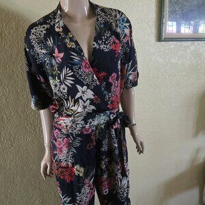 Zara floral jumpsuit.
